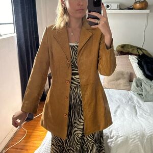 Vintage leather blazer from NYC